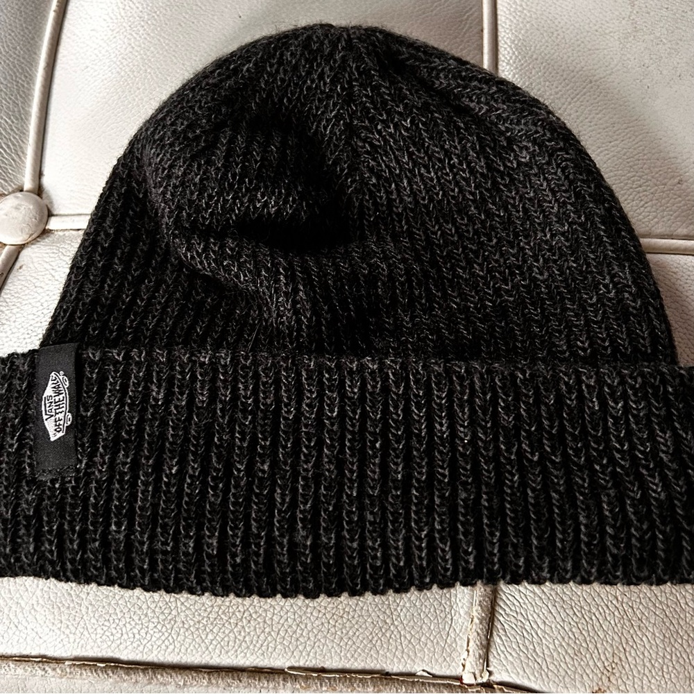 Vans Black Marled Knit Beanie